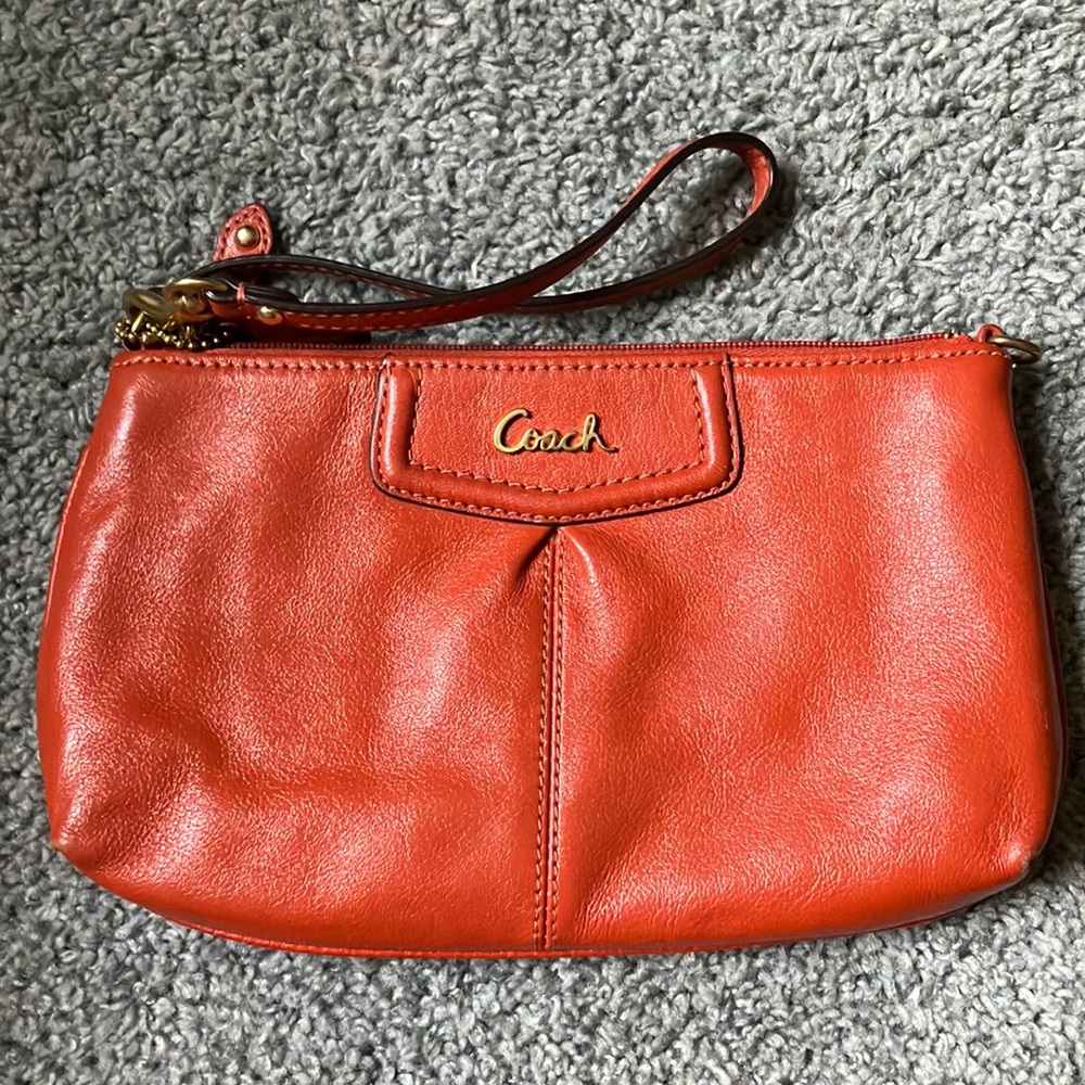 Coach leather purse